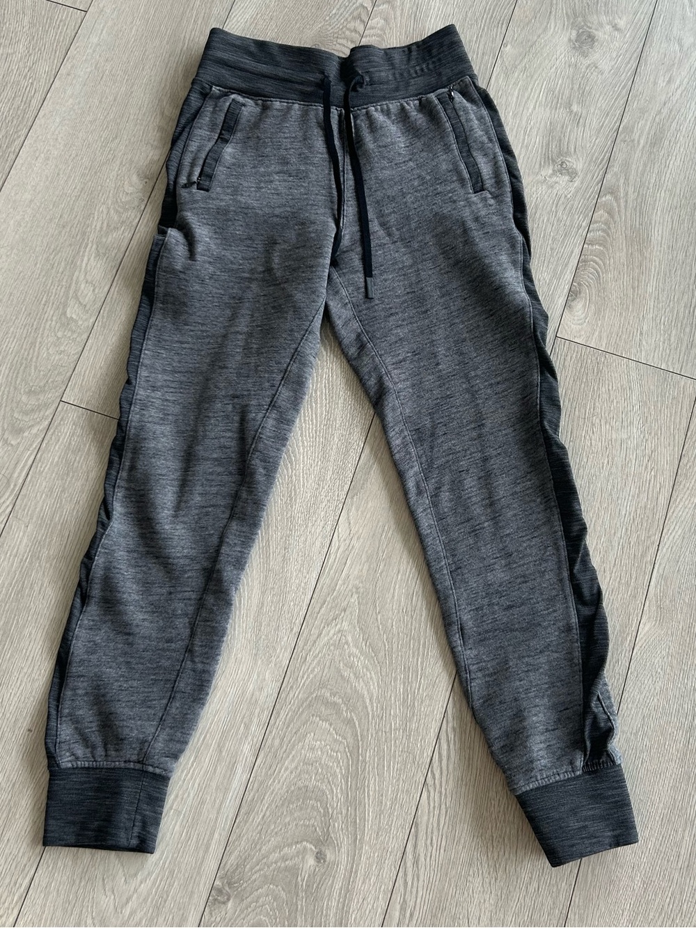 LuluLemon Gray Jogger Pants with Side Trim